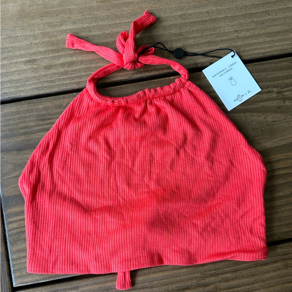 NWT Skatie red cayenne Halter top small